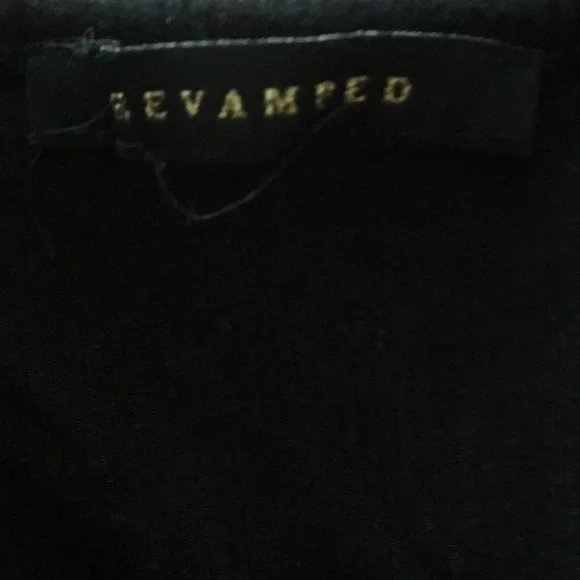 Revamped Rib Knit Ruched Crop Top - Black, Size Small - Picture 9 of 9